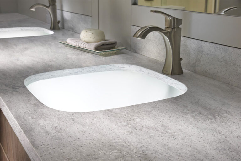 Solid Surface double vanity